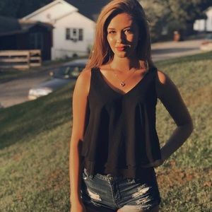 *donated* Decree Blousey Tank Top